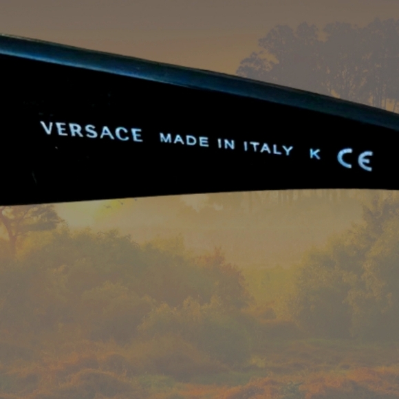 ? Authentic Versace 4158 Wrap Sunglasses ? GB187 Lens Grey Black Like ??? main image 4